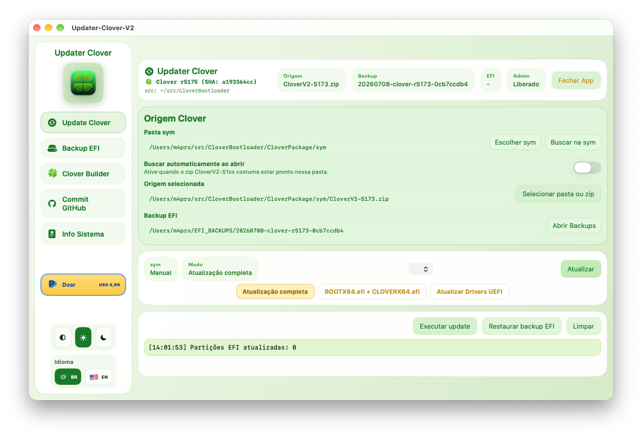 Commit GitHub tab — Light